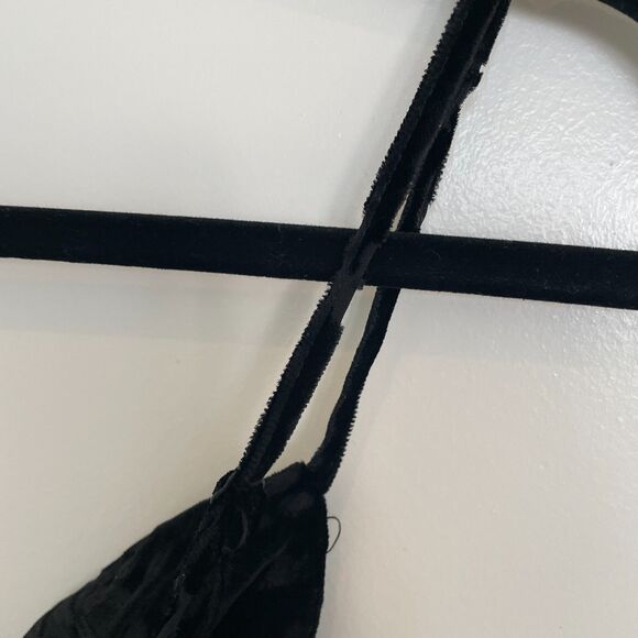 Urban Outfitters Midi Dress Sz Medium Velvet Burnout Whimsigoth Dark Romantic - Picture 5 of 10